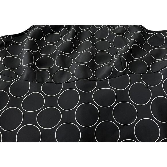 NY & CO MIDI COCKTAIL/PARTY DRESS, WOMENS, 10, BLACK & WHITE CIRCULAR PATTERN - Picture 9 of 11